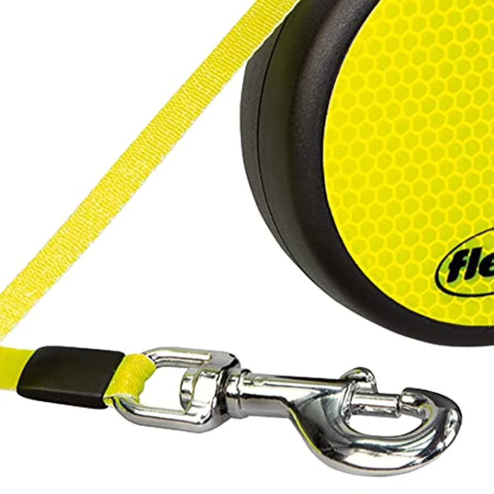 Trixie Flexi New Neon Retractable Leash for Dogs and Cats (Yellow) - Image 6