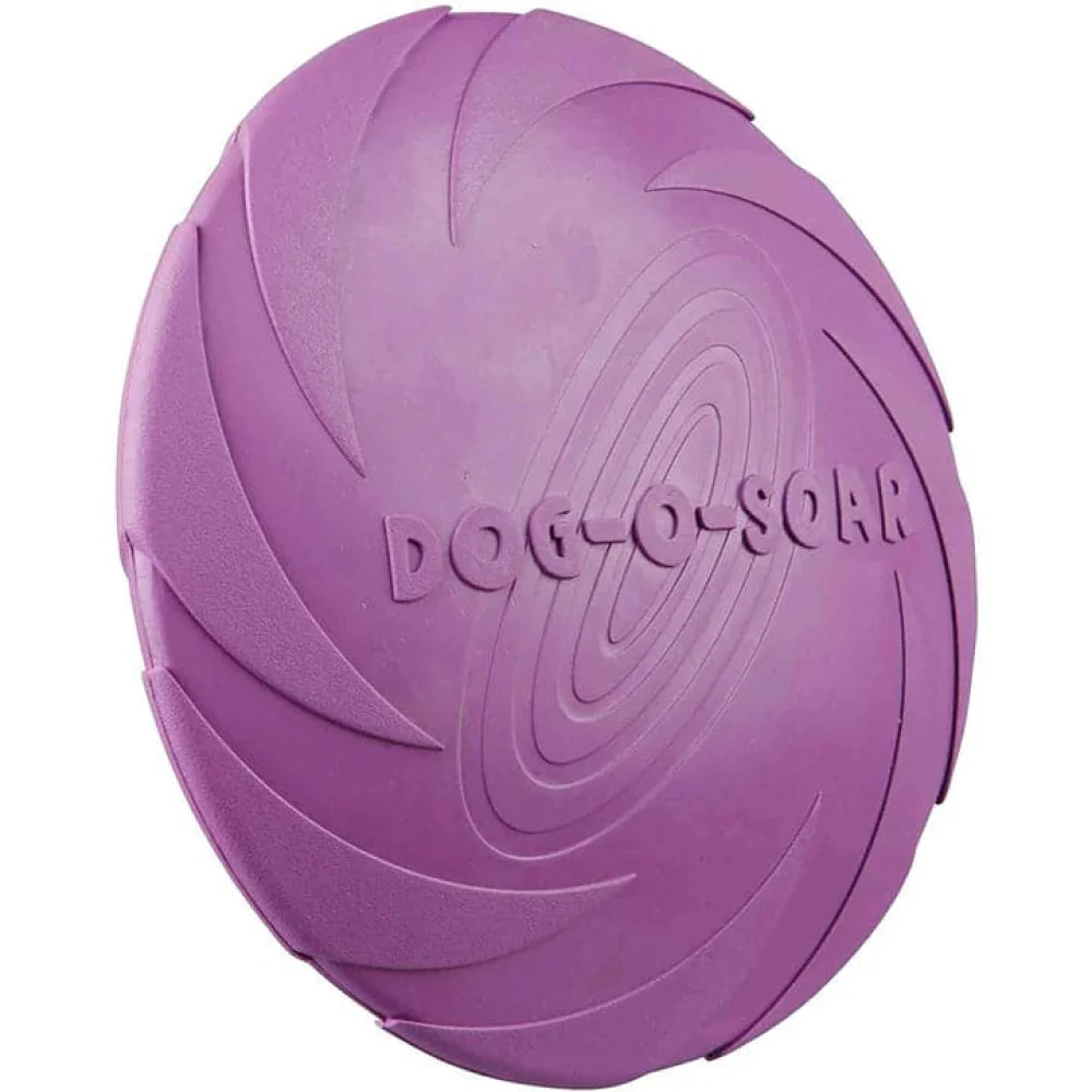 Trixie Floatable Natural Rubber Disc Toy for Dogs (Pink) - Image 2