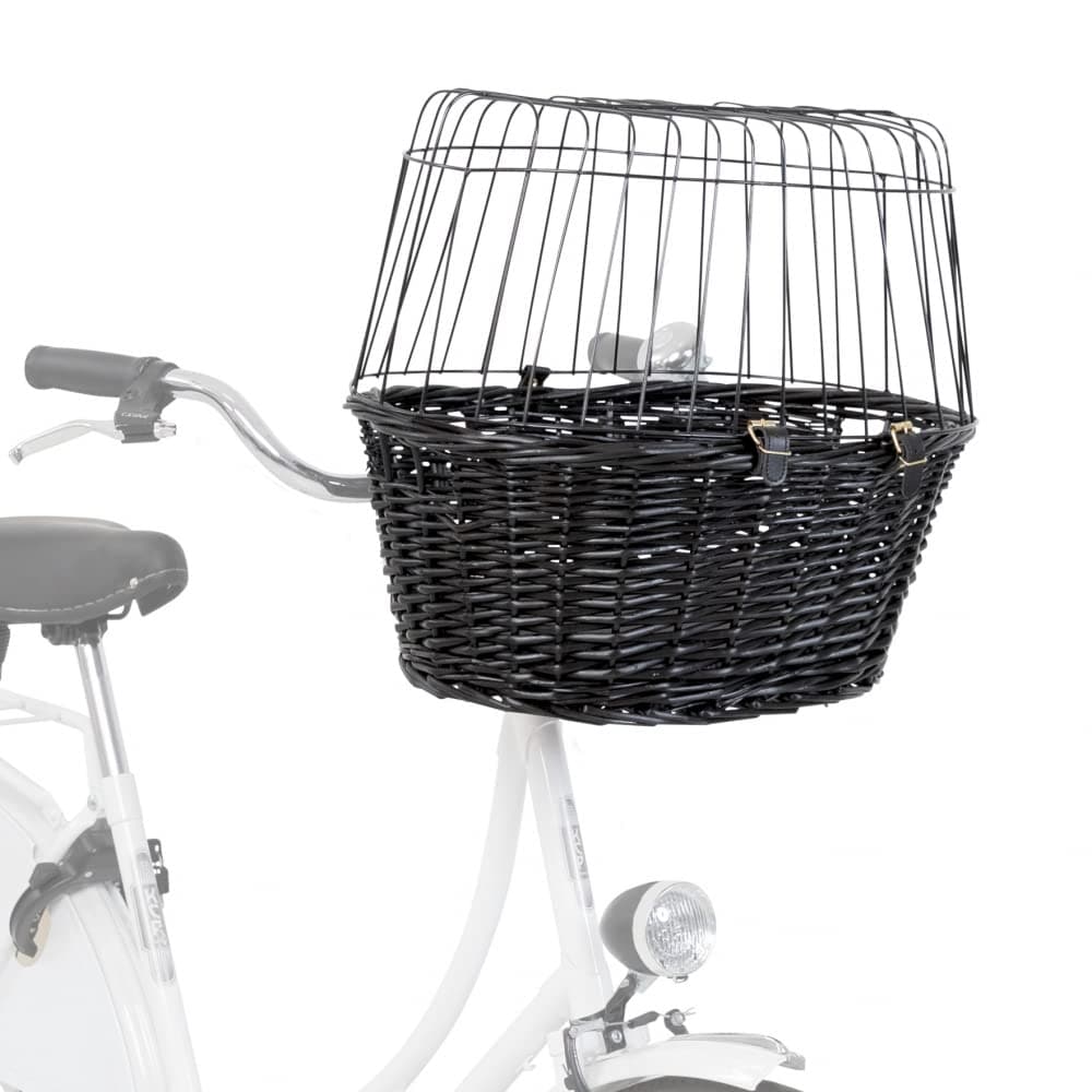 Trixie Front Bicycle Basket for Dogs and Cats (Black) - Image 3