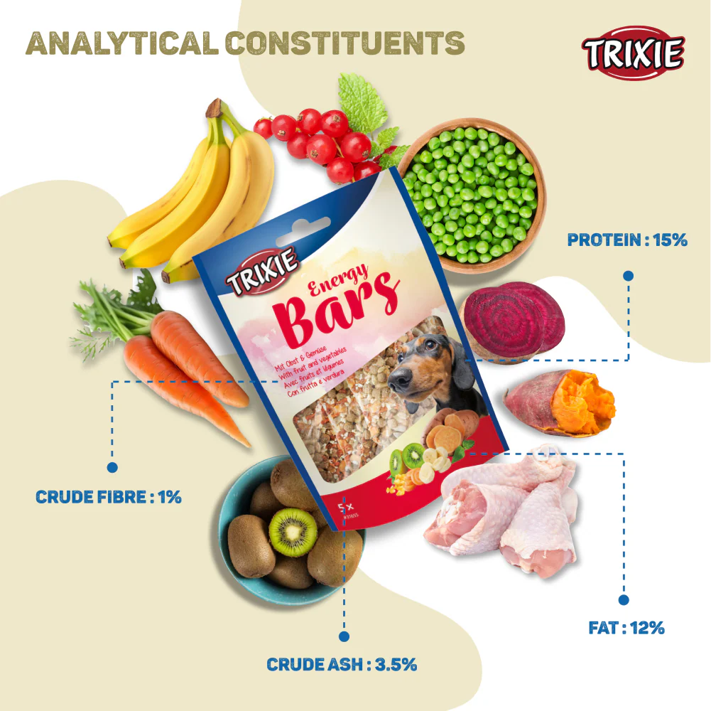 Trixie Fruits and Vegetables Energy Bars Dog Treats - Image 5