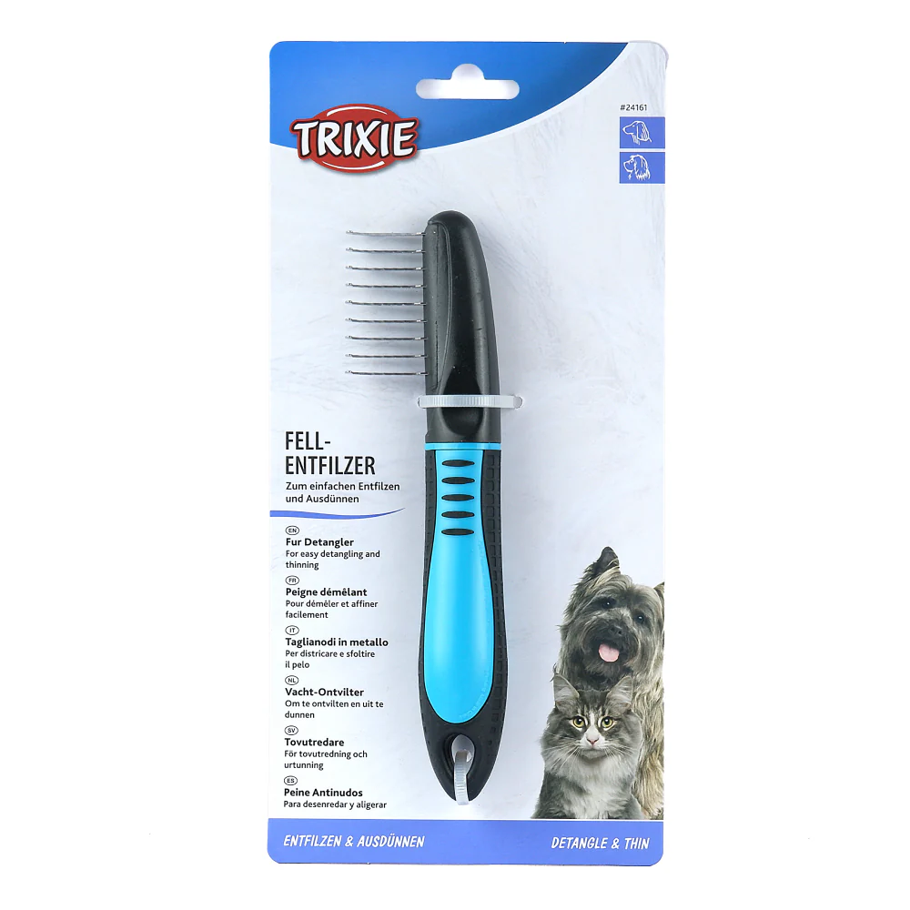 Trixie Fur Detangler With Curved Teeth Brush for Dogs and Cats - Image 3