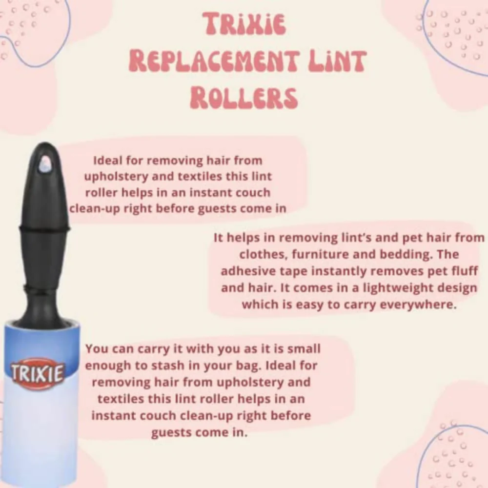 Trixie Fur Lint Roller for Dogs and Cats (18cm) - Image 8