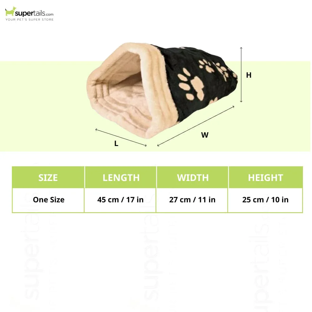 Trixie Jasira Cuddly Sack for Dogs and Cats (Black/Biege) - Image 2