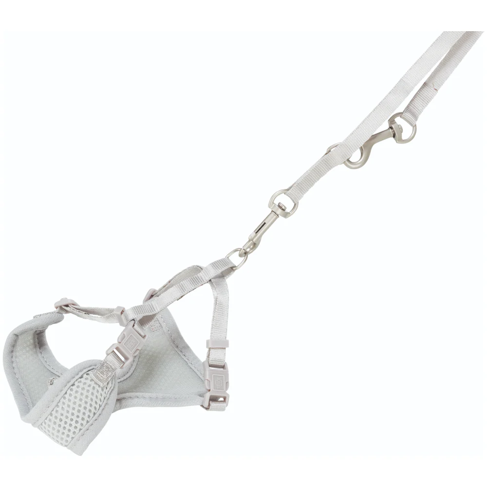 Trixie Junior Harness with Leash for Dogs (Light Grey) - Image 5