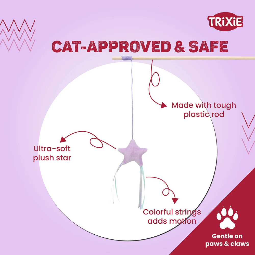 Trixie Junior Playing Rod with Star Toy for Cats - Image 4