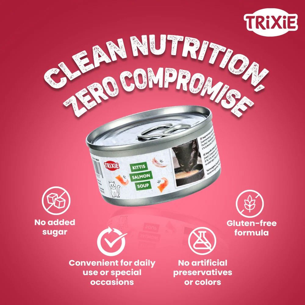 Trixie Kitts Salmon Soup for Cats - Image 3