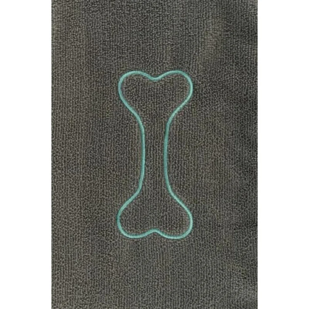 Trixie Towel with Mitt Pockets Microfibre for Dogs and Cats (Grey) - Image 4