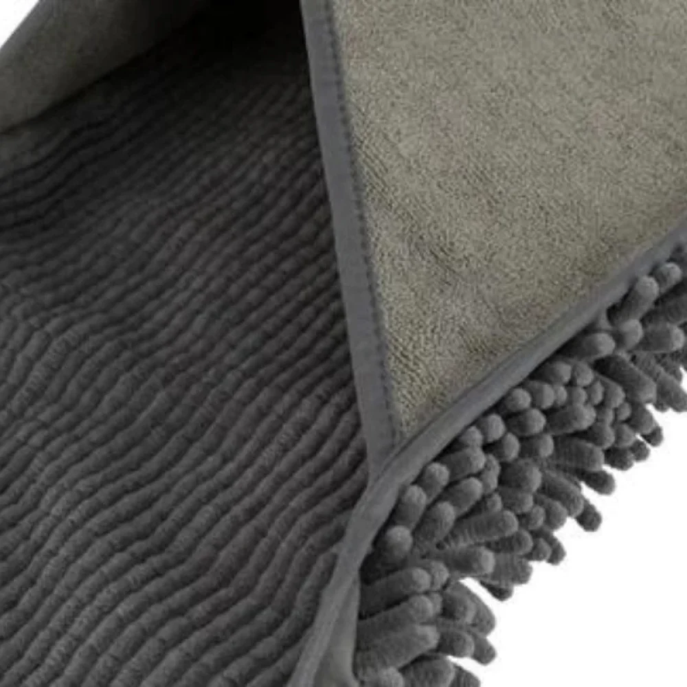 Trixie Towel with Mitt Pockets Microfibre for Dogs and Cats (Grey) - Image 5