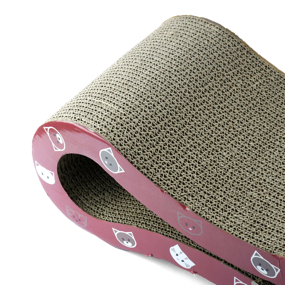 Trixie Mimi Wave Scratching Board for Cats (Wine Red) - Image 4