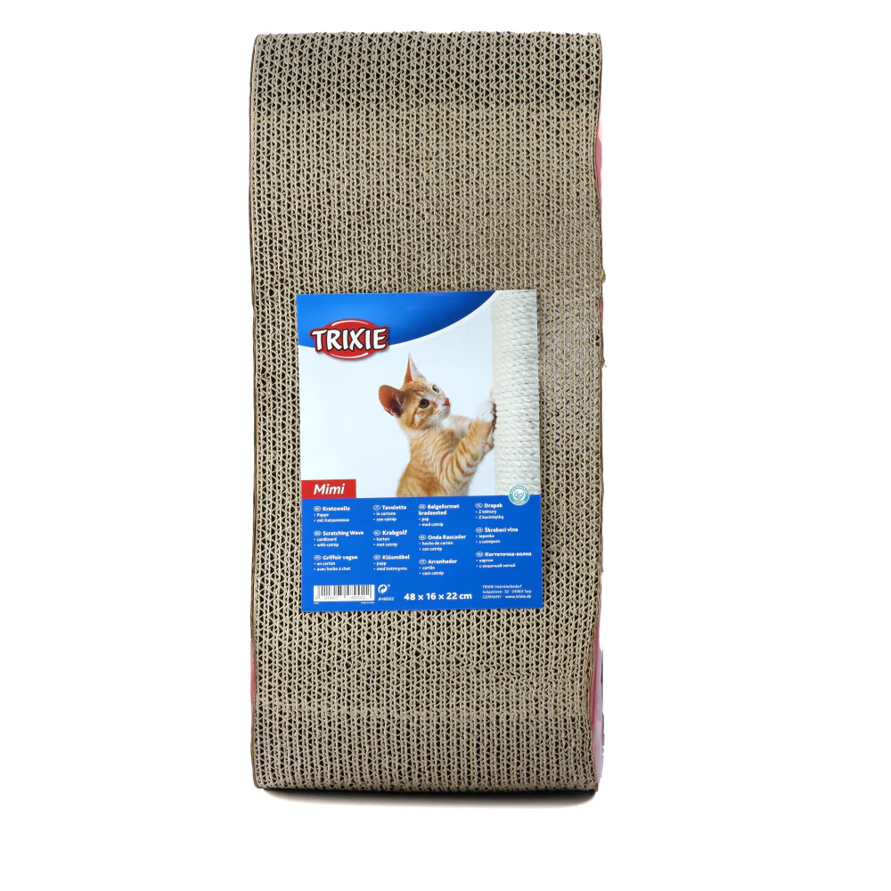 Trixie Mimi Wave Scratching Board for Cats (Wine Red) - Image 6