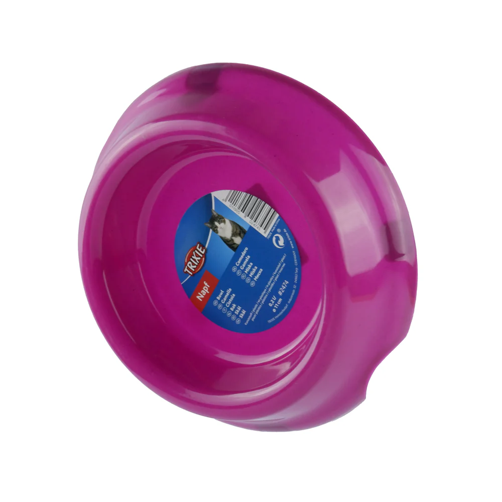 Trixie Non Slip Plastic Bowl for Cats (Purple) - Image 3