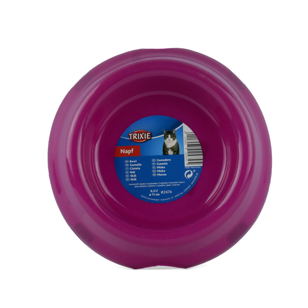 Trixie Non Slip Plastic Bowl for Cats (Purple) - Image 5