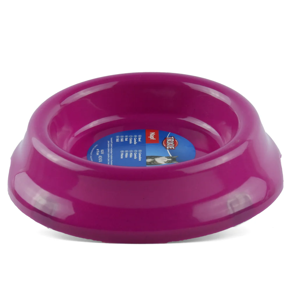 Trixie Non Slip Plastic Bowl for Cats (Purple) - Image 6