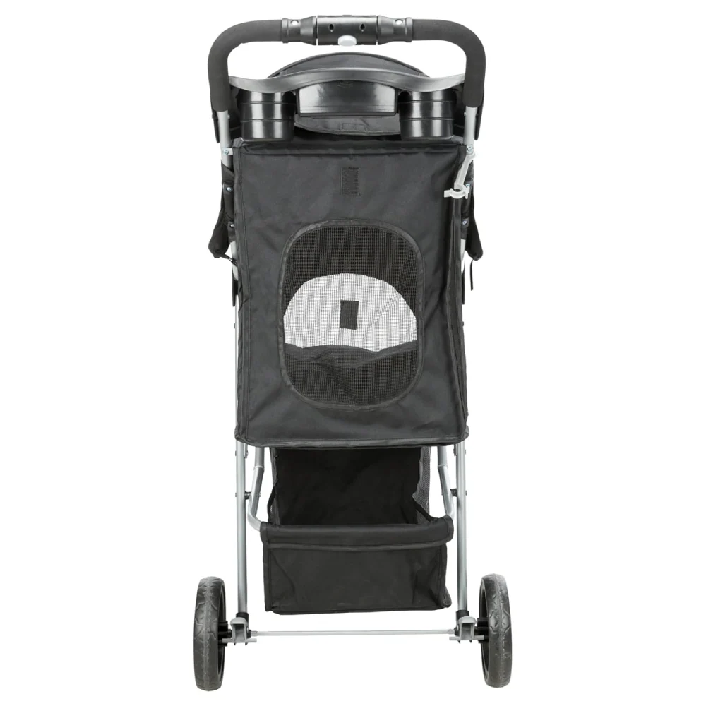 Trixie Nylon Buggy Stroller for Dogs and Cats (Black) - Image 3