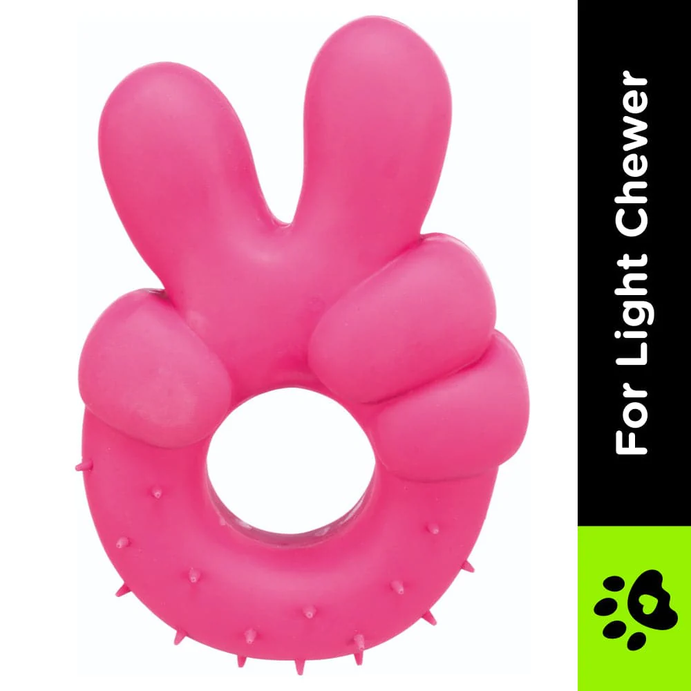 Trixie Peace Hand Sign Toy for Dogs - Image 2