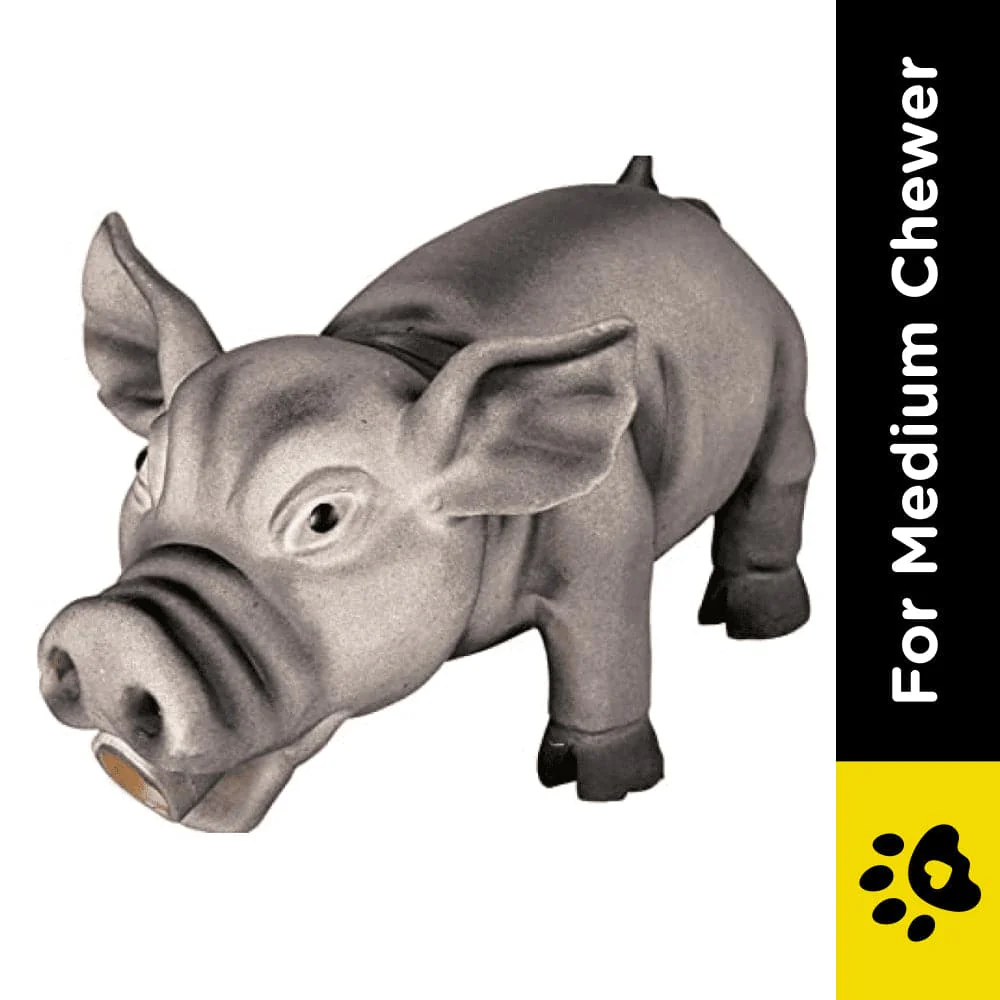 Trixie Pig Animal Sound Latex/Polyester Fleece Toy for Dogs - Image 2