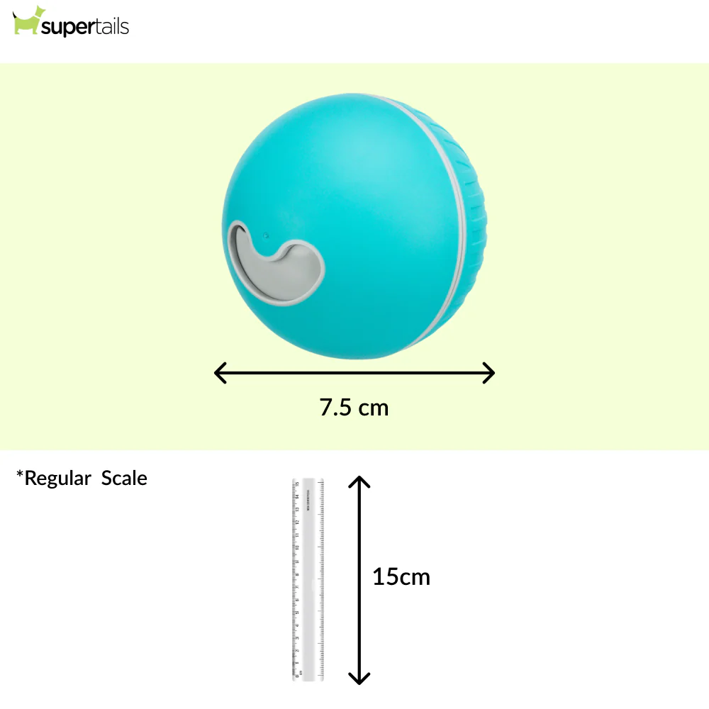 Trixie Plastic Snack Ball Treat Dispenser Toy for Dogs (Blue) - Image 2