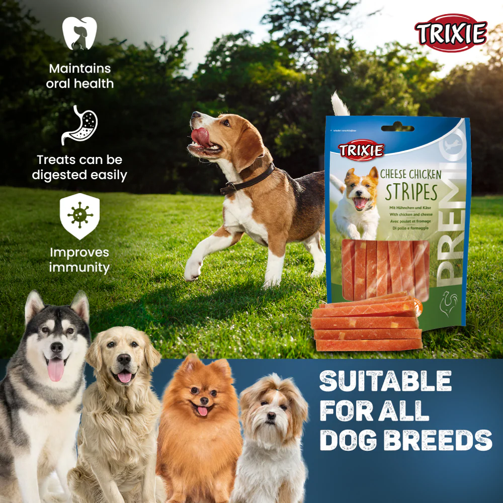Trixie Premio Cheese Chicken Strip Dog Treats - Image 3