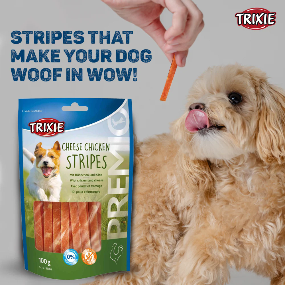 Trixie Premio Cheese Chicken Strip Dog Treats - Image 6