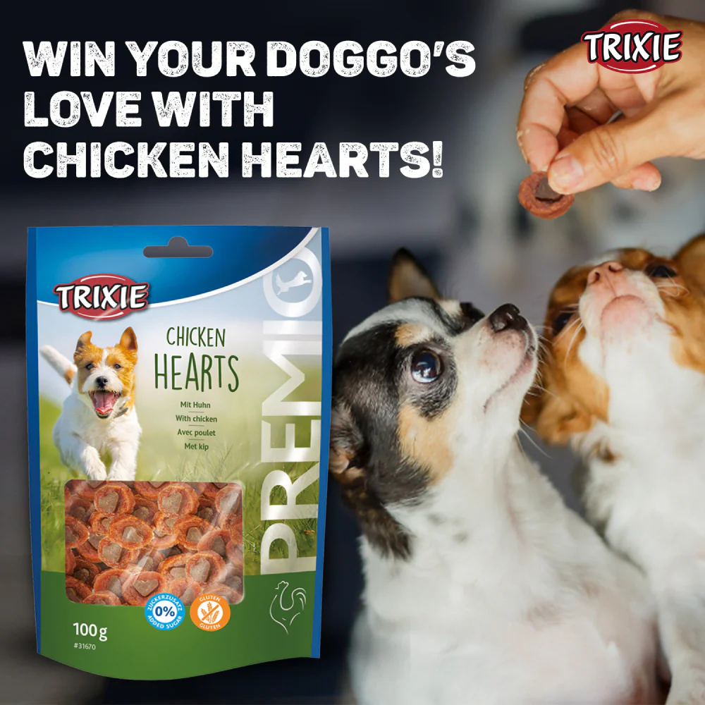 Trixie Premio Chicken Hearts Dog Treats - Image 2