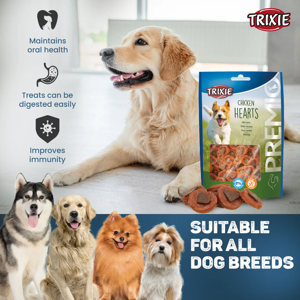 Trixie Premio Chicken Hearts Dog Treats - Image 3