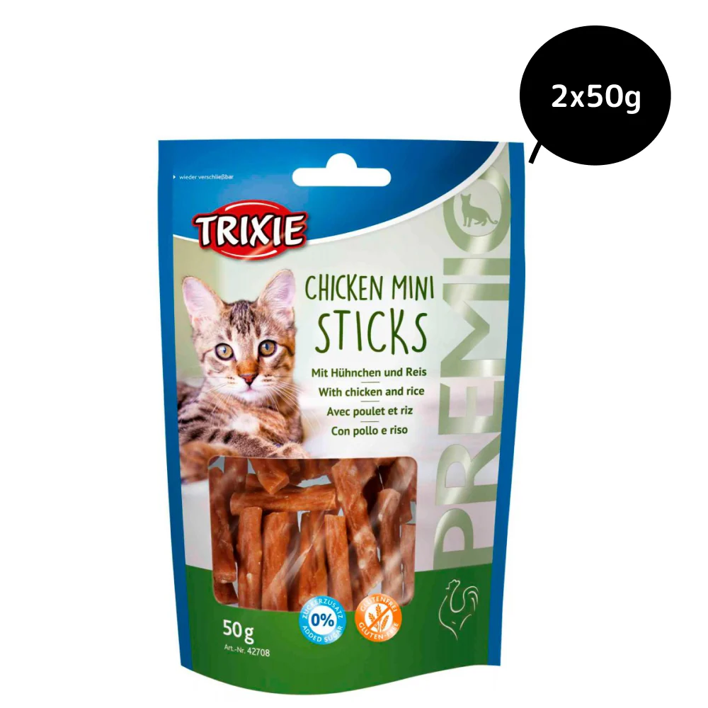Trixie Premio Chicken Mini Sticks Cat Treats - Image 8