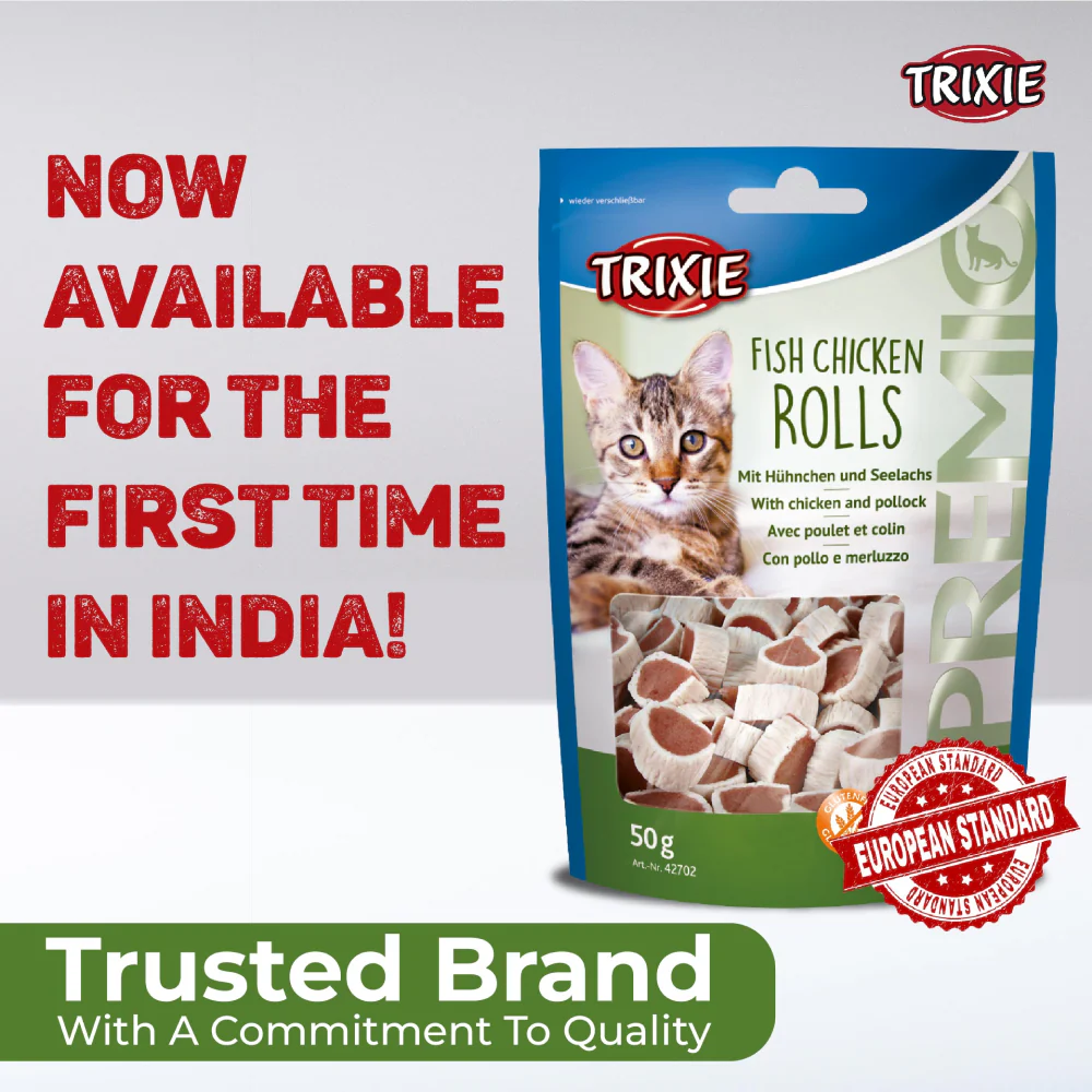 Trixie Premio Fish and Chicken Rolls Cat Treats - Image 2