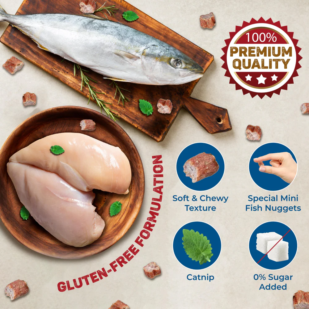 Trixie Premio Trainer Snack Mini Fish Nuggets Cat Treats - Image 2