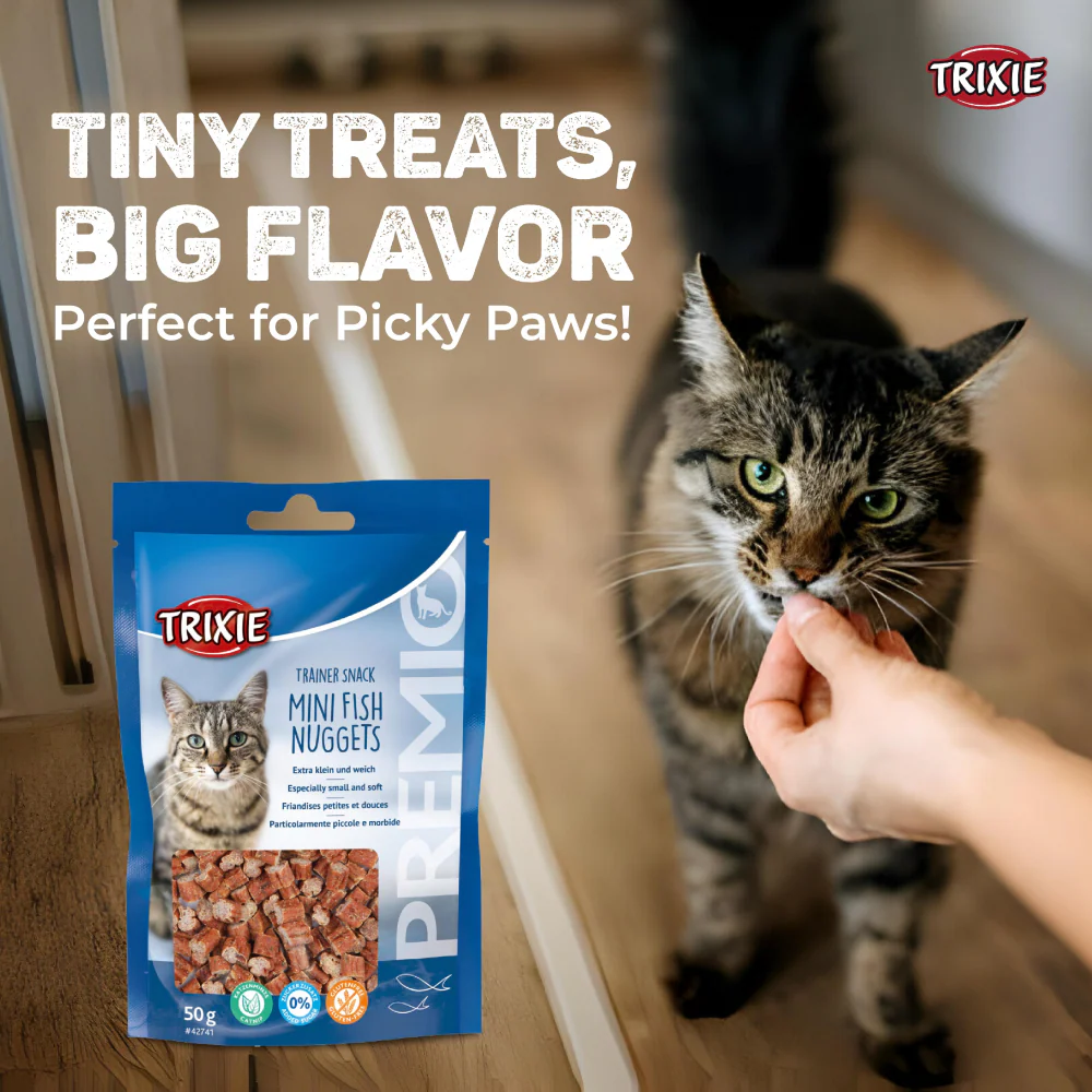 Trixie Premio Trainer Snack Mini Fish Nuggets Cat Treats - Image 6