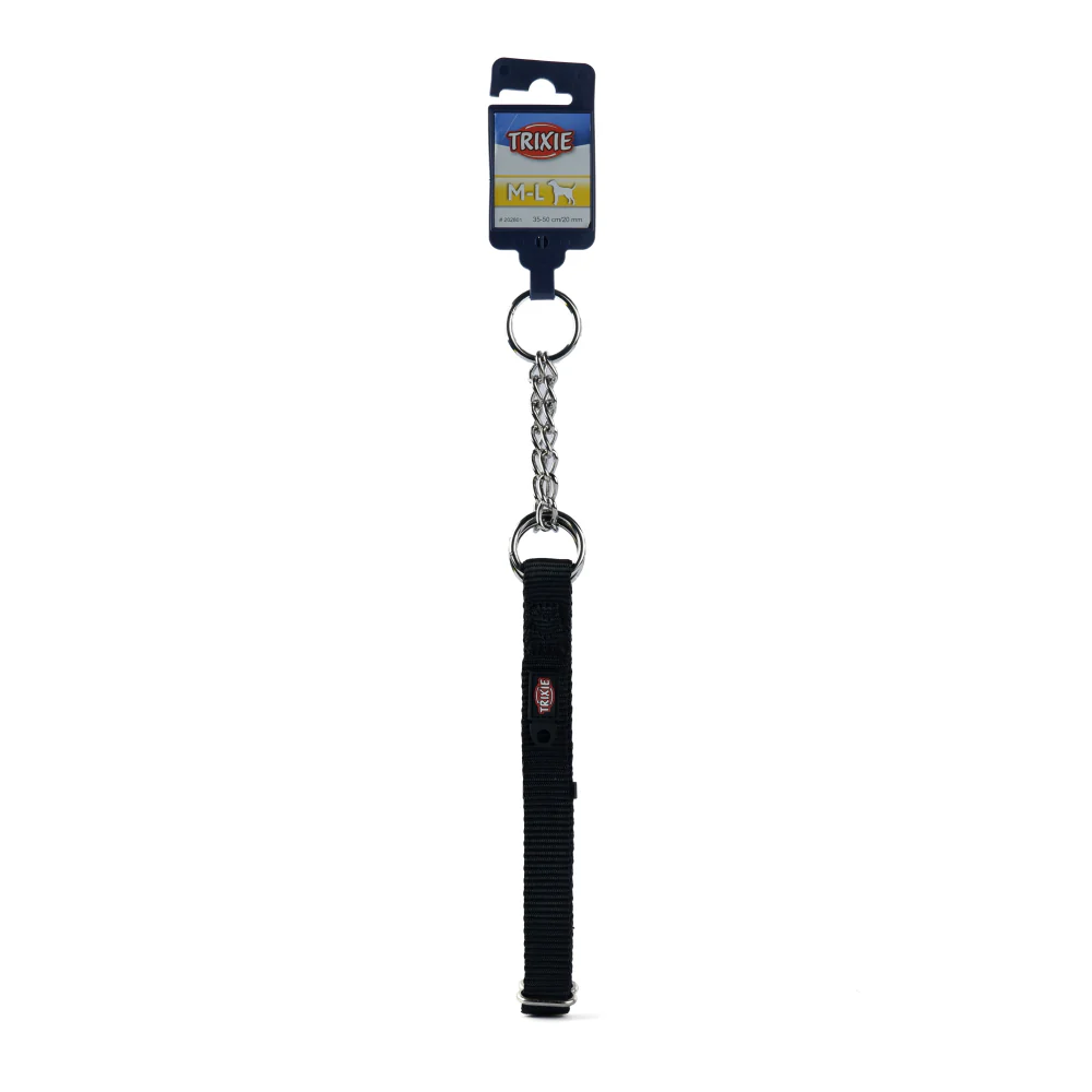 Trixie Premium Choke Collar for Dogs (Jet Black) - Image 3
