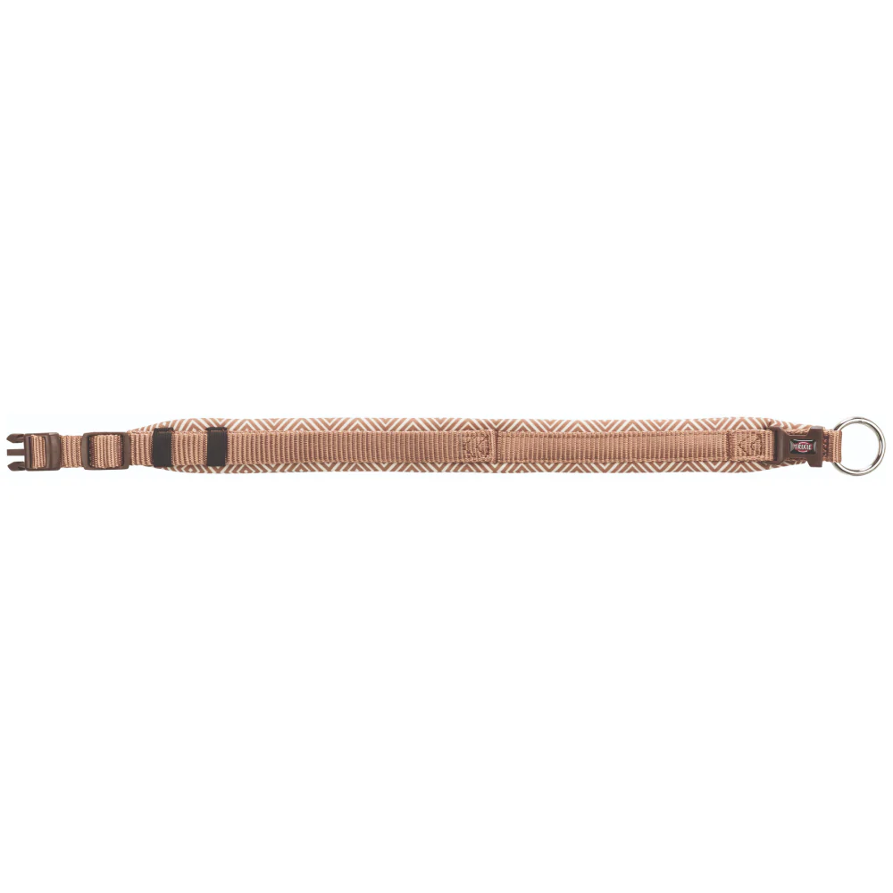 Trixie Premium Extra Wide Neoprene Padded Collar for Dogs (Boho Diamond/Caramel) - Image 3
