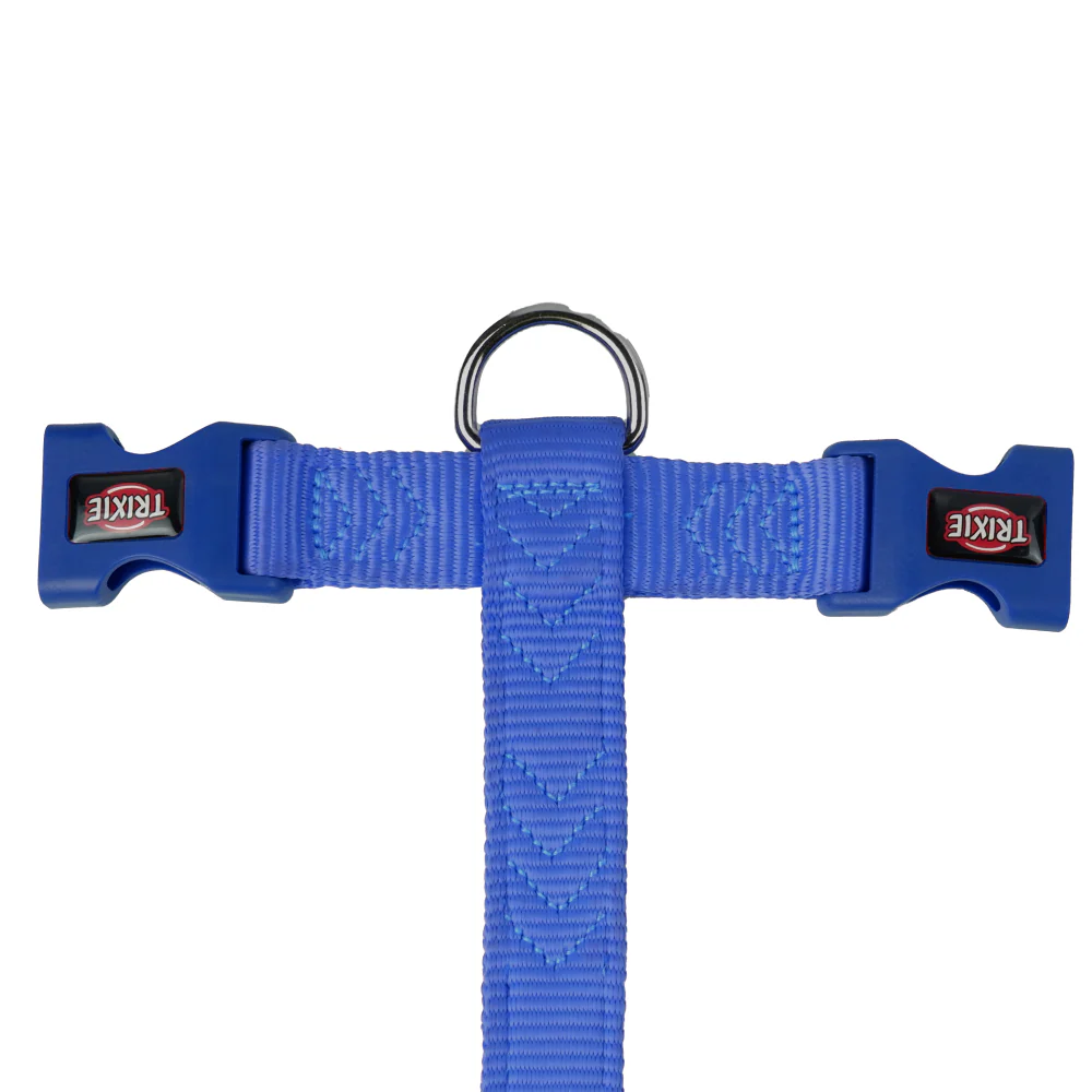 Trixie Premium H Harness, Premium Leash and Collar for Dogs Combo (Royal Blue) - S - Image 5