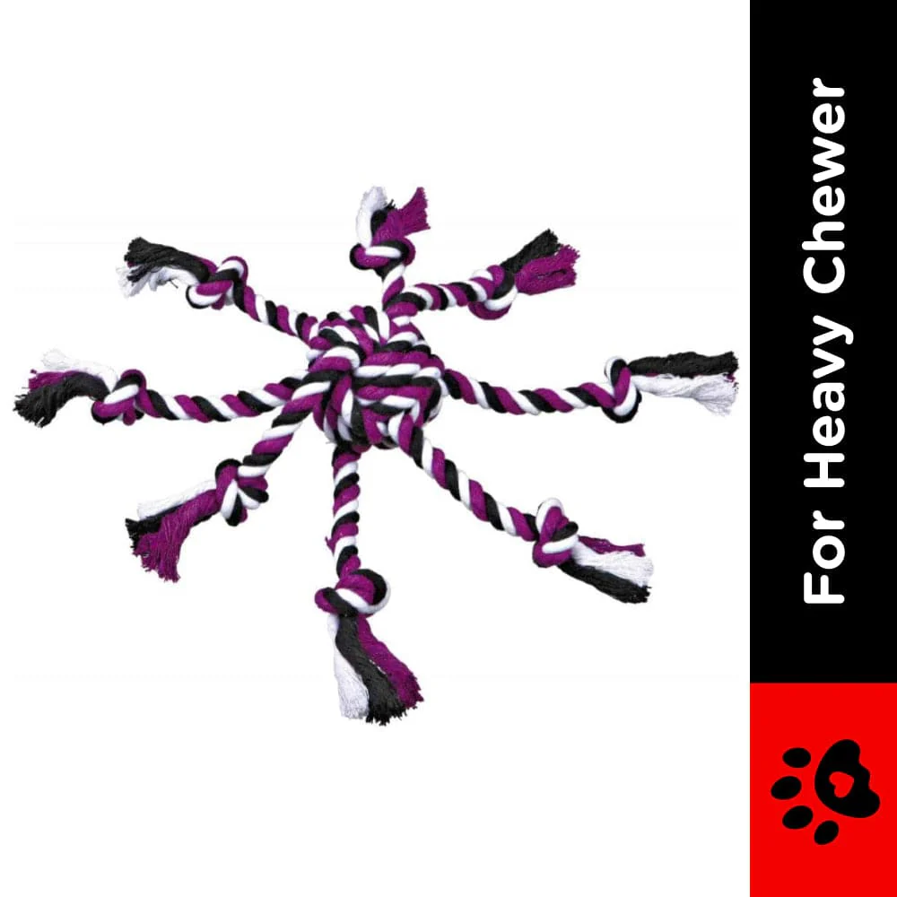 Trixie Rope with Woven in Ball Toy for Dogs - Image 2