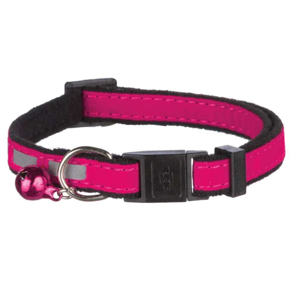 Trixie Safer Life Reflective Collar with Bell for Cats (Pink) - Image 4