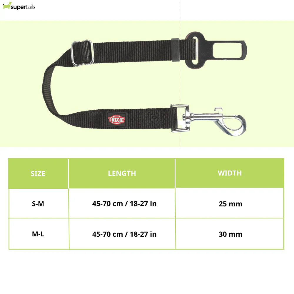 Trixie Seatbelt Car Harnesses for Dogs and Cats (Black) - Image 2
