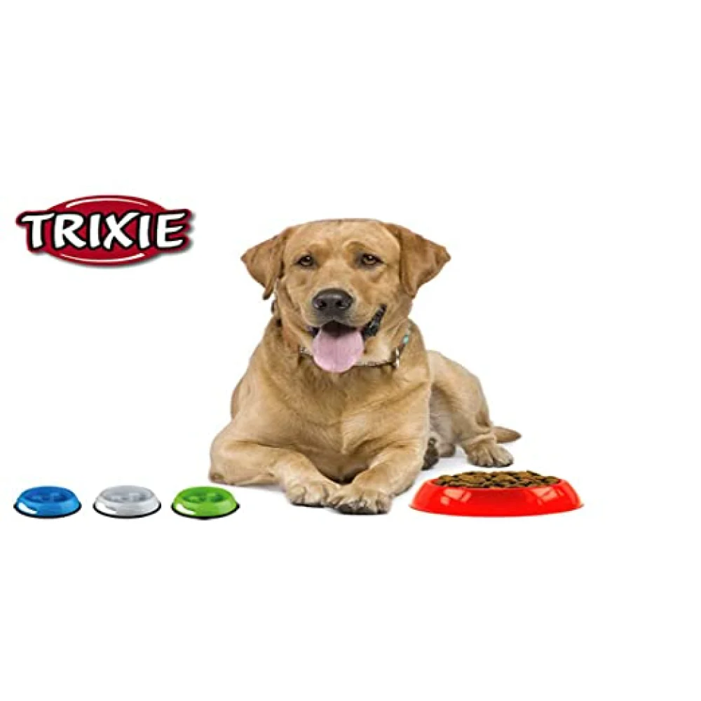 Trixie Slow Feed Plastic Bowl for Dogs (Blue) - Image 3