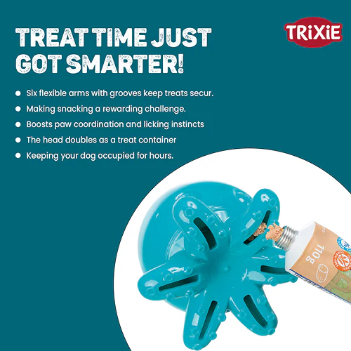 Trixie Snack Octopus Interactive Chew Toy for Dogs (Blue) - Image 4