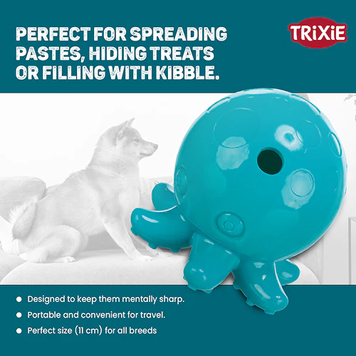 Trixie Snack Octopus Interactive Chew Toy for Dogs (Blue) - Image 5