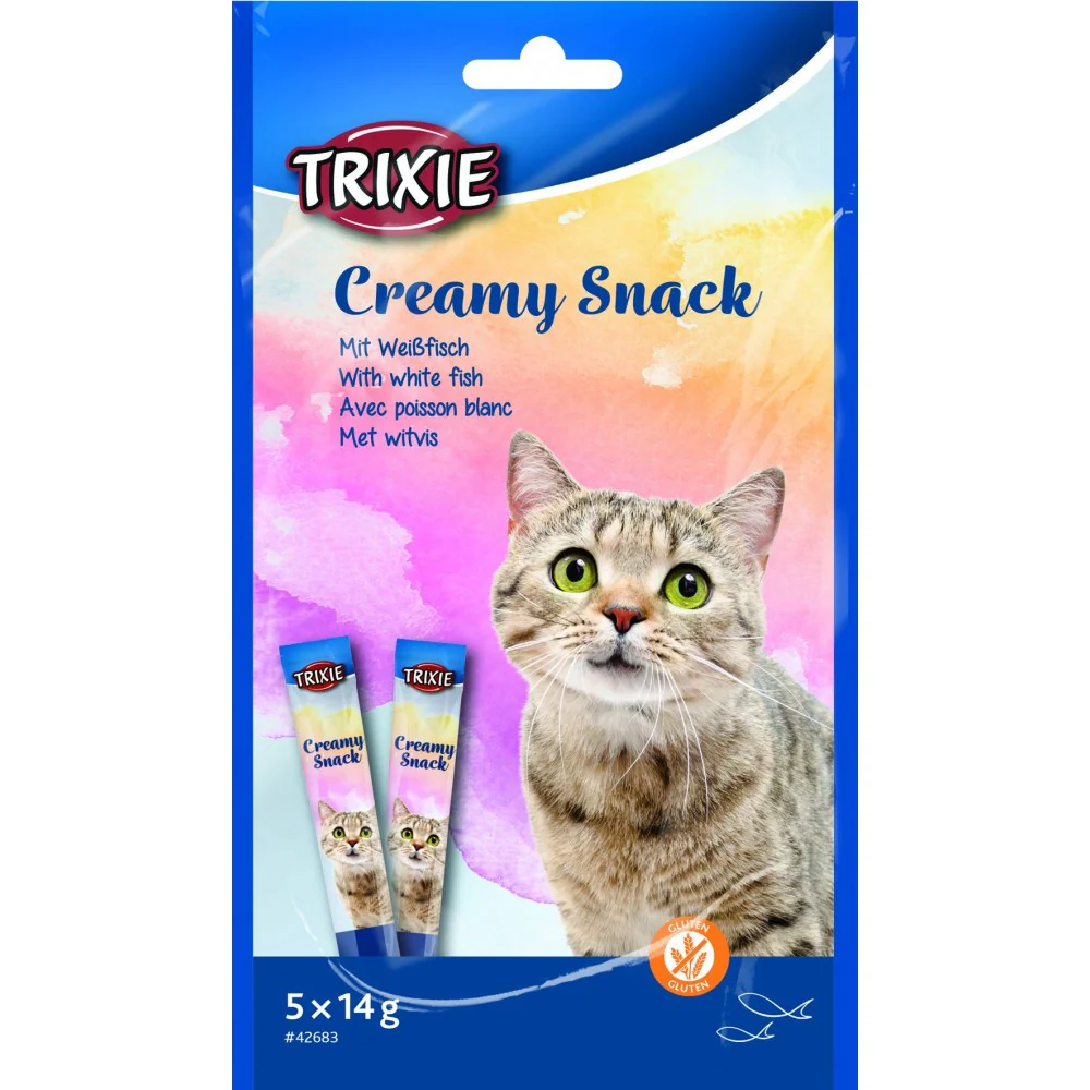 Trixie Snack with White Fish Creamy Cat Treats - Image 2