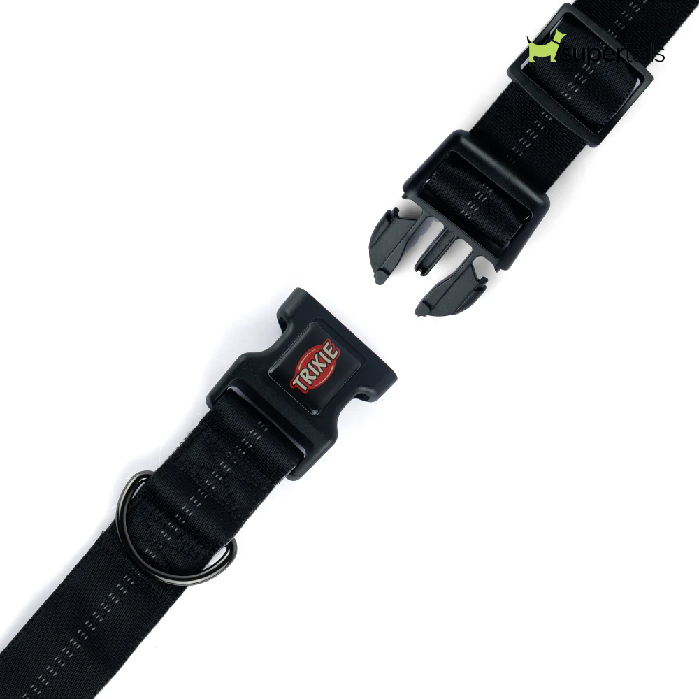 Trixie Softline Elegance Collar for Dogs (Black/Graphite) - Image 3