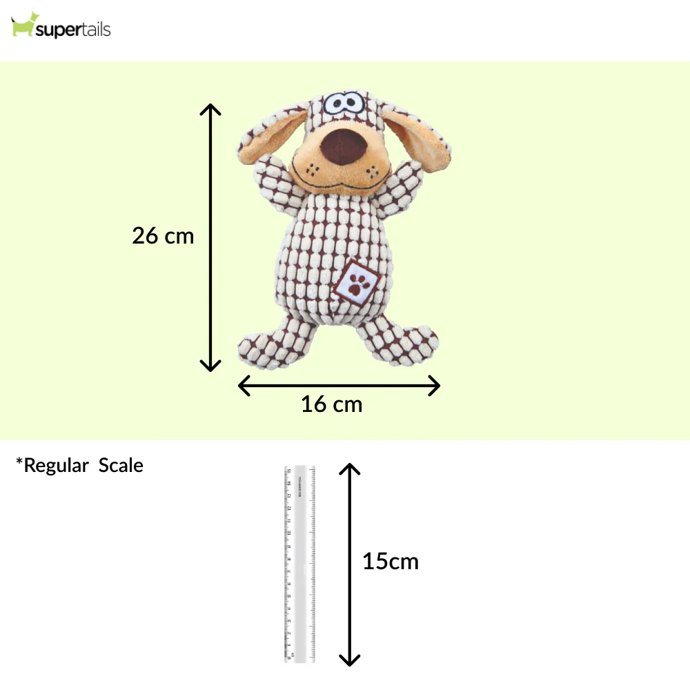 Trixie Soundless Plush Toy for Dogs (Brown) - Image 2