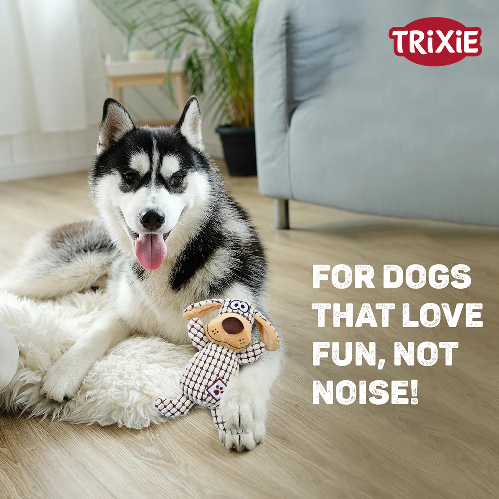 Trixie Soundless Plush Toy for Dogs (Brown) - Image 4