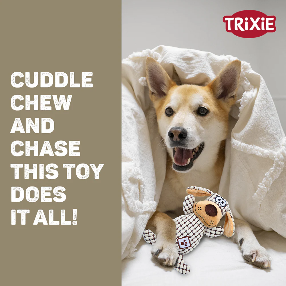 Trixie Soundless Plush Toy for Dogs (Brown) - Image 7
