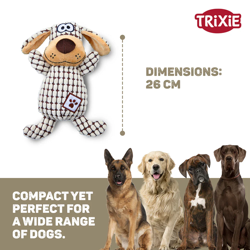 Trixie Soundless Plush Toy for Dogs (Brown) - Image 8