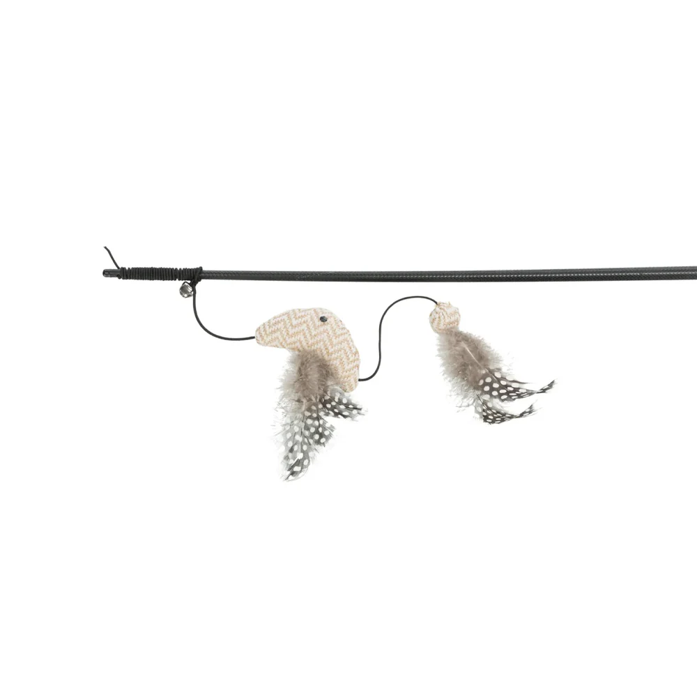 Trixie Teaser with Plastic & Fabric Fish Catnip Toy for Cats