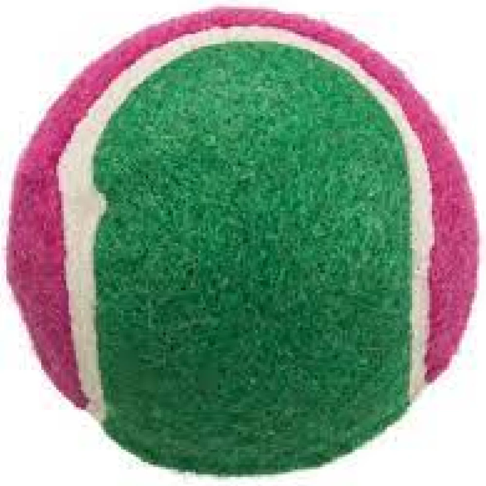 Trixie Tennis Ball Toy for Dogs and Cats (Green/Purple) - Image 3