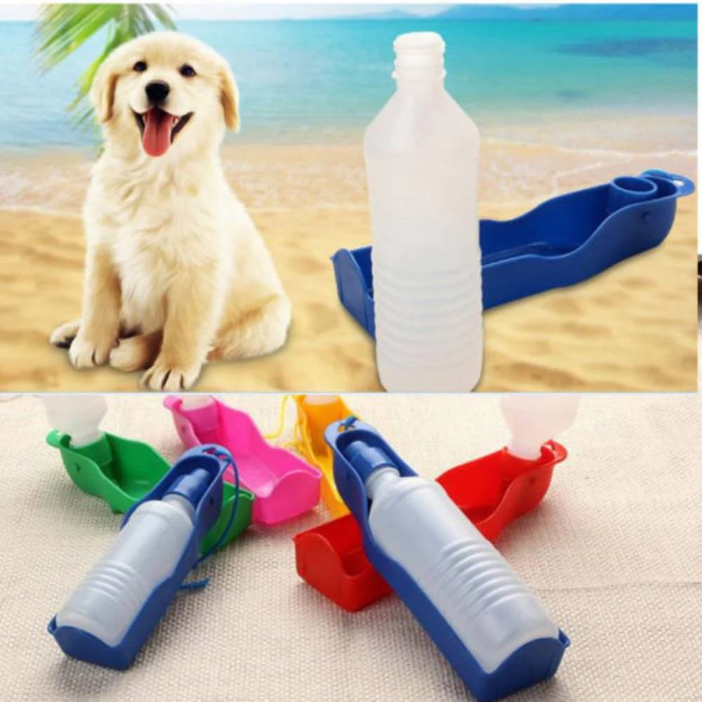 Trixie Travel Bottle with Bowl for Dogs and Cats (Red) - Image 3