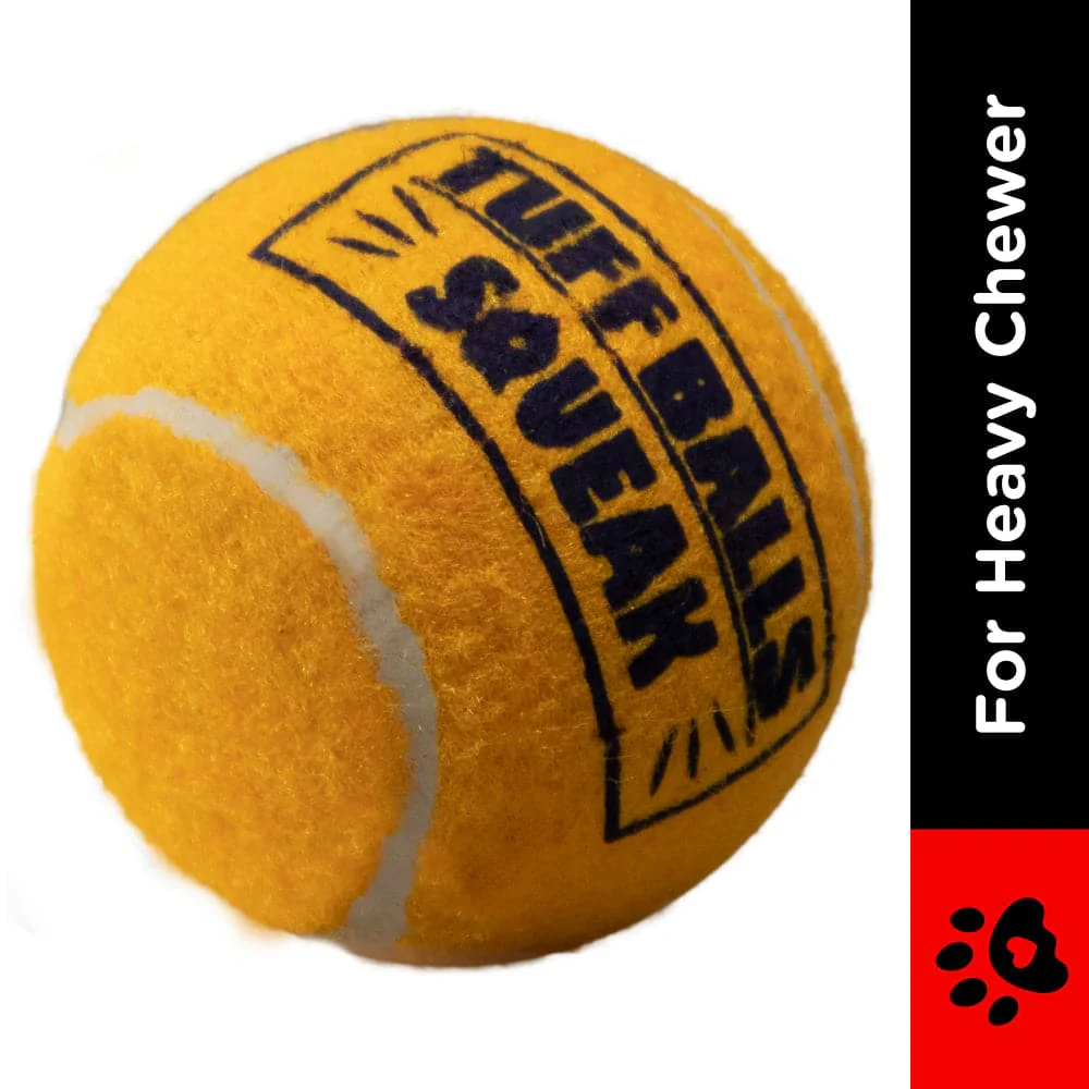 Petsport Tuff Balls Squeak Mesh Toy for Dogs (Orange) - Image 2