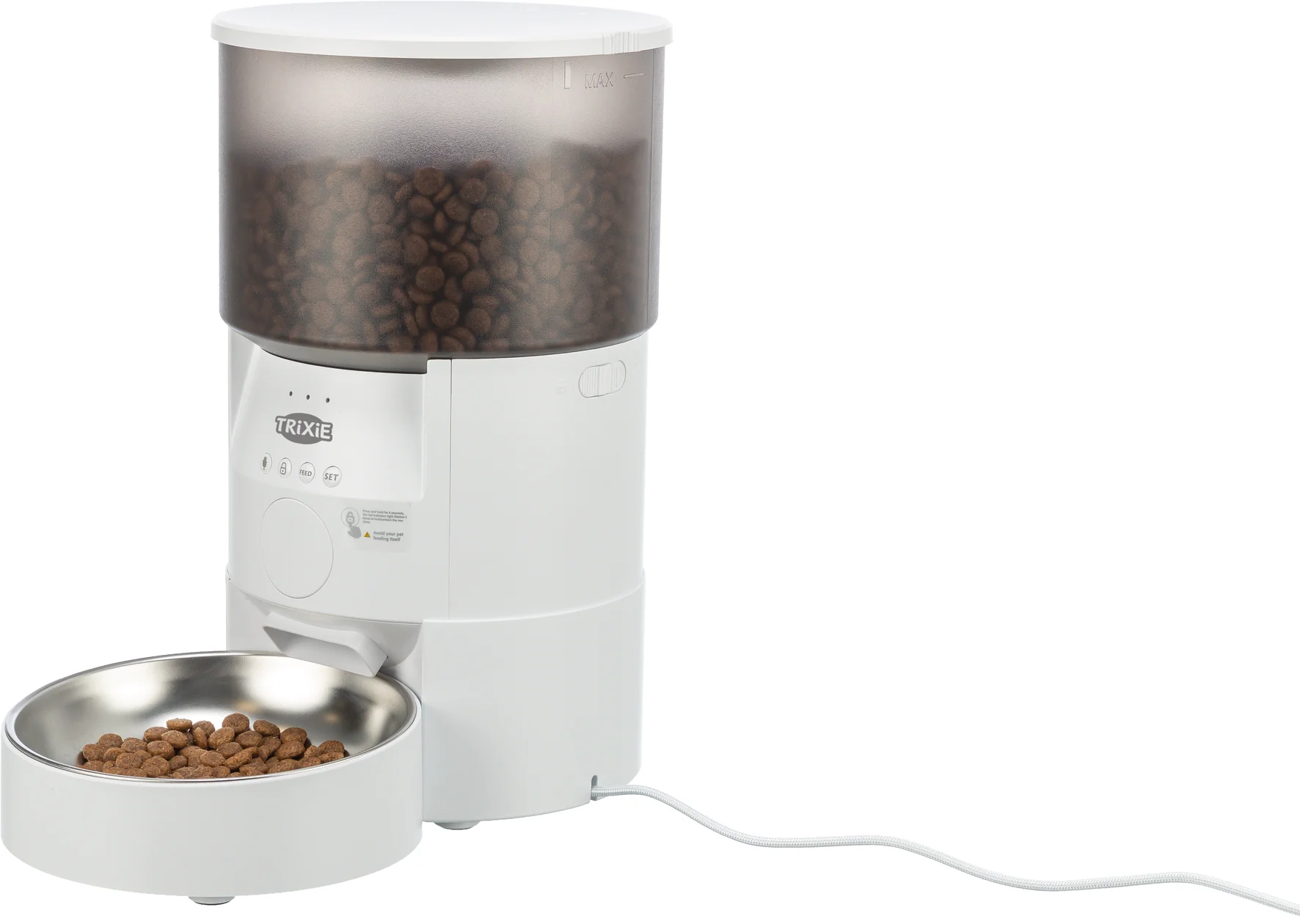 Trixie TX S Smart Automatic Food Dispenser for Dogs and Cats (White) - Image 4