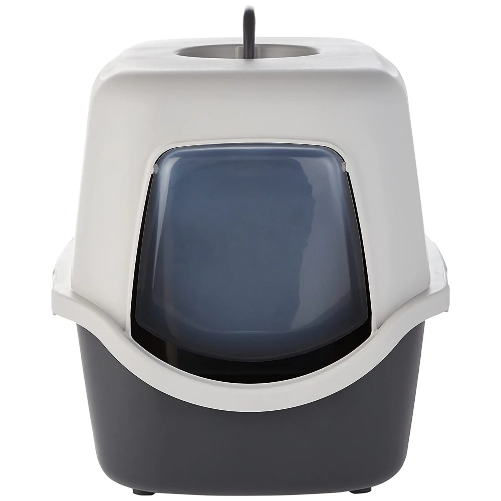 Trixie Vico Cat Litter Tray with Hood for Cats (Dark Grey) - Image 3